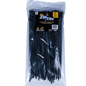 8 inch zip tite 100 pack black